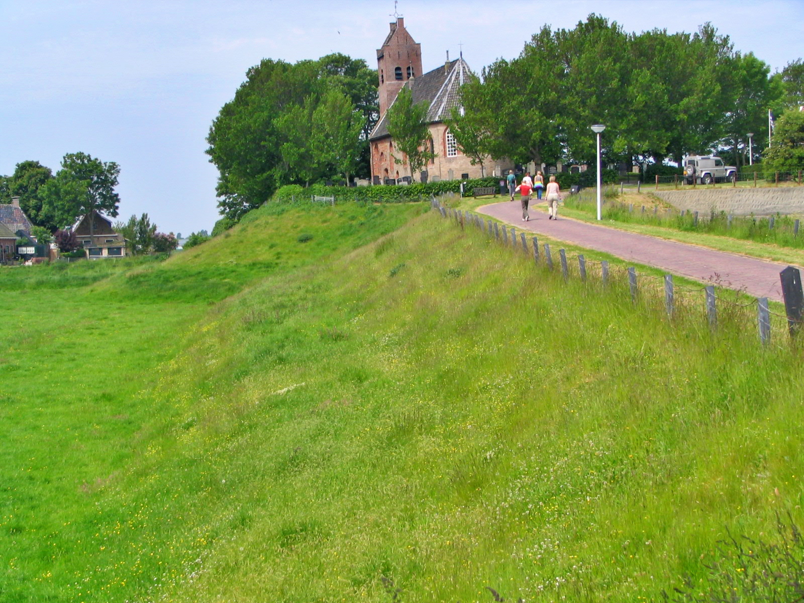 Terp mound at Hogebeintum, one of the highest terps in Friesland