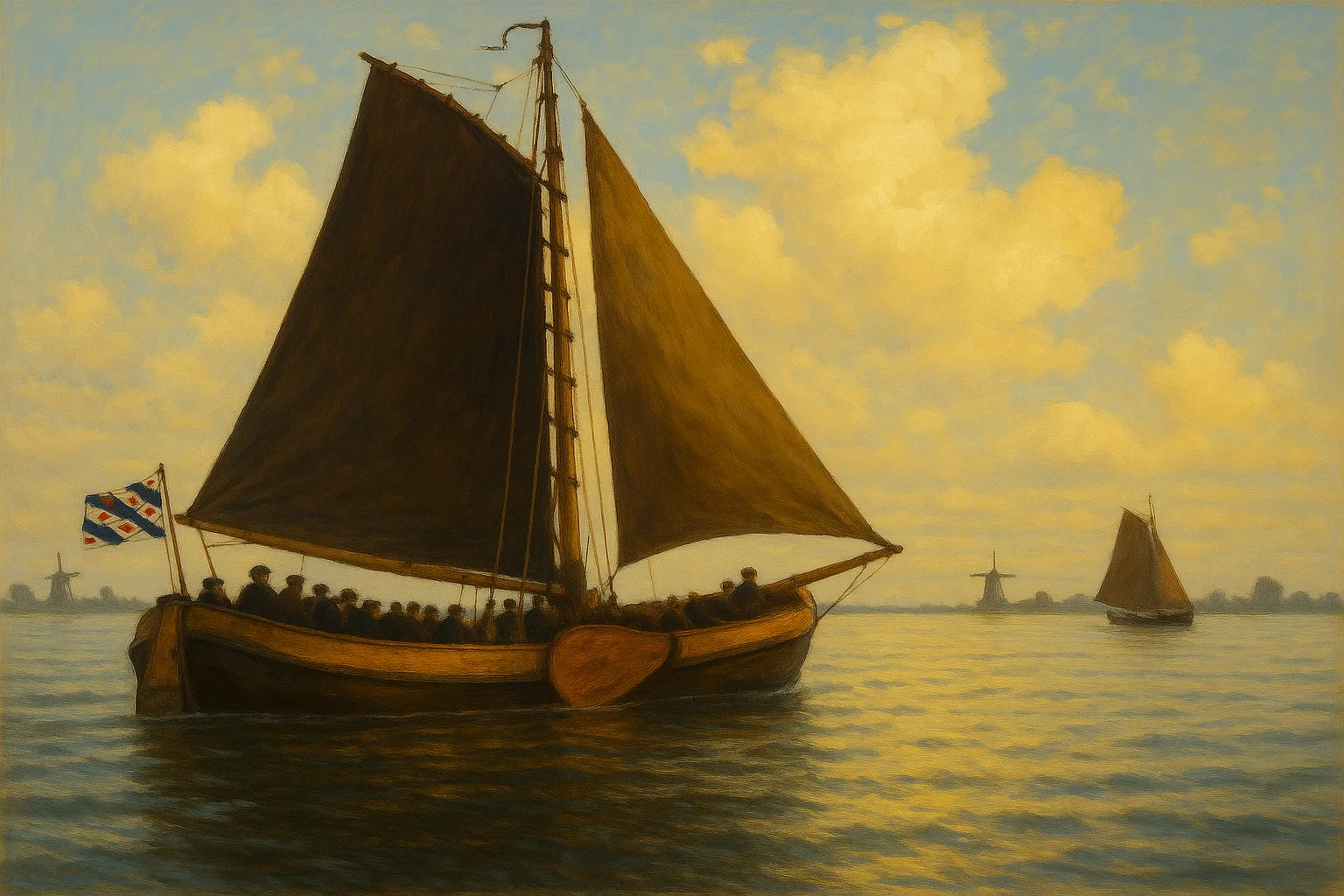 Traditional Frisian Skûtje vessel